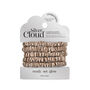 Silver Cloud Caramel Satin Skinny Scrunchies Five Pack, thumbnail 1 of 4