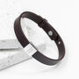 Personalised Men's Soho Tag Message Leather Bracelet, thumbnail 5 of 9