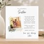 Sister Photo Poem Christmas Card, thumbnail 1 of 3