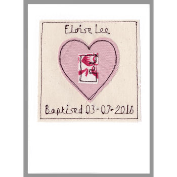 Personalised New Baby Or Christening Card For Girls, 2 of 12