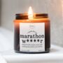 Marathon Runner Gifts, Funny Smells Like A Marathon Candle With Matches, thumbnail 1 of 11