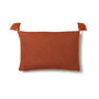 Emin Cotton Cushion With Tassels, thumbnail 1 of 2