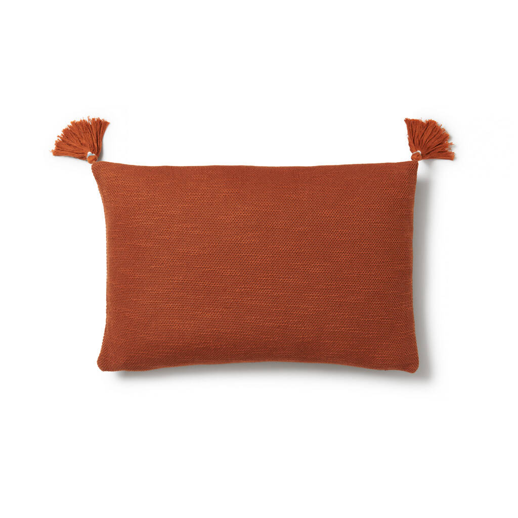 Emin Cotton Cushion With Tassels, 1 of 2