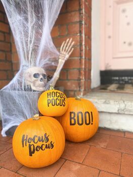 Set Of Three Halloween Pumpkin Stickers, 7 of 9