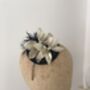 Gold And Black Leather Cocktail Hat 'Thea', thumbnail 8 of 12