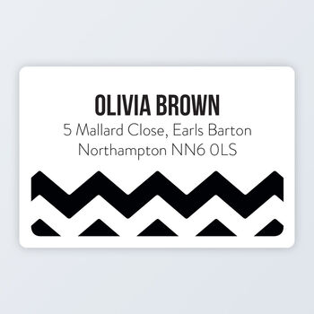 Personalised Address Roll Labels 76x50mm, 6 of 9