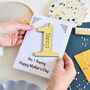 Personalised Mother's Day Yellow No. One Nanny Card, thumbnail 1 of 2