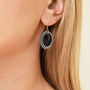 Black And White Circular Earrings, thumbnail 2 of 6