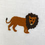 Children's Safari Embroidered Oblong Nursery Cushion, thumbnail 2 of 5