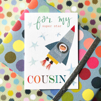 Rocket Cousin Greetings Card, 5 of 5