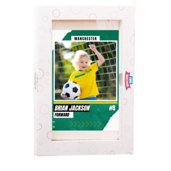 Personalised Soccer Trading Cards Giant Marshmallow Gift, 3 of 12