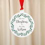 'Our First Christmas As' Tree Bauble Deoration, thumbnail 2 of 6