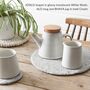 Fair Trade Handmade Glazed Minimalist Stoneware Jug, thumbnail 8 of 12