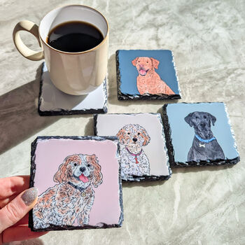 Custom Pet Portrait Coaster, 6 of 7
