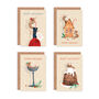 Pack Of Eight Mouse Christmas Cards, thumbnail 1 of 8