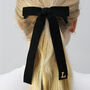 Personalised Velvet Bow Hair Tie, thumbnail 1 of 3