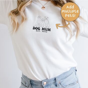 Personalised Bernese Mountain Dog Mum Sweatshirt, 6 of 9