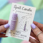 Purple Spell Candle Peace, Spirituality And Meditation, thumbnail 1 of 2