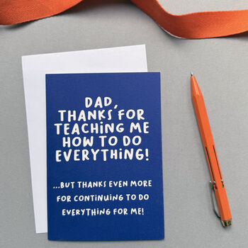 Funny Thanks Dad, Father's Day Card, 3 of 7