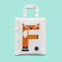 Animal Alphabet F Is For Fox Tote Bag, thumbnail 1 of 2