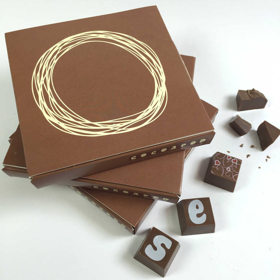 Personalised Message Good Luck Chocolates By Cocoapod Chocolates ...