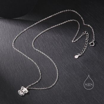 Schnauzer Dog Pendant Necklace In Sterling Silver, 5 of 11