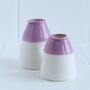 Handmade Porcelain Watercolour Collared Jug, thumbnail 5 of 6