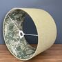 Lime Green William Morris Acanthus Tweed Lampshades, thumbnail 8 of 10