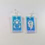 Tarot Cards Earrings Iridescent Acrylic Hoop Earrings, thumbnail 4 of 9