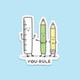 Pack Of Three | 'You Rule' | Novelty Sticker, thumbnail 1 of 3