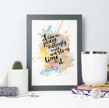 Shakespeare Housewarming Watercolour Quote Print, 2 of 5