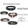 Personalised Men's Memorial Bracelet: Engraved Pendant With Ashes Keepsake Sympathy Gift, thumbnail 10 of 10