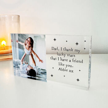 Dad, I Thank My Lucky Stars Acrylic Block, 9 of 9