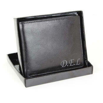 Personalised Script Font Leather Wallet, 4 of 4