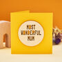 Most Wonderful Mum Personalised Mother's Day Card, thumbnail 5 of 5
