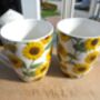 Set Of Four China Aspen Mugs In Sunflower Design, thumbnail 6 of 12
