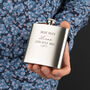 Personalised Best Man Hip Flask Gift, thumbnail 2 of 3