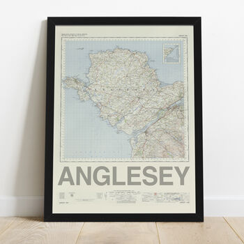 Personalised Anglesey Map Print Anglesey Gift, 3 of 9