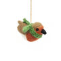 Handmade Felt Robbie The Robin Christmas Decoration, thumbnail 2 of 5