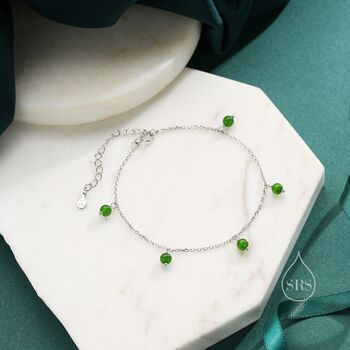 Natural Green Onyx Bracelet, 2 of 10