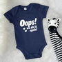 Oops We Did It Again! 2nd Baby Announcement Babygrow, thumbnail 2 of 8