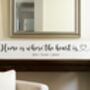 Home Is Where The Heart Is Personalised Sign, thumbnail 2 of 6