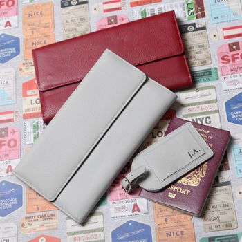 Personalised Leather Travel Wallet, 2 of 12