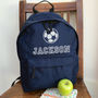 Personalised Football Rucksack All Colours, thumbnail 1 of 4