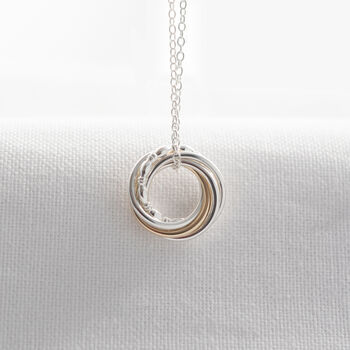 9ct Gold And Silver 50th Birthday Necklace, 2 of 11