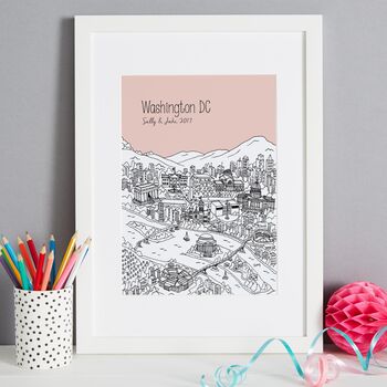 Personalised Washington Dc Print, 2 of 12