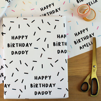 Sprinkle Party Personalised Birthday Wrapping Paper, 4 of 7