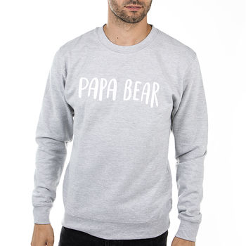 'Papa Bear' Men's Sweatshirt Jumper, 4 of 8