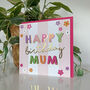 Celebration Mum Birthday Card Gold Foil, thumbnail 2 of 3