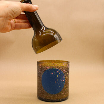 Cosmic Two Wine Bottle Candle, 2 of 9
